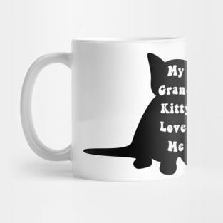 My Grand Kitty Loves Me Grandma of Cats Social Distancing Animal Pet Lover Mug